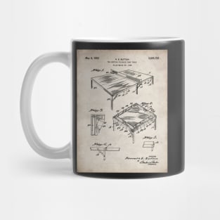 Table Tennis Patent - Tennis Art - Antique Mug